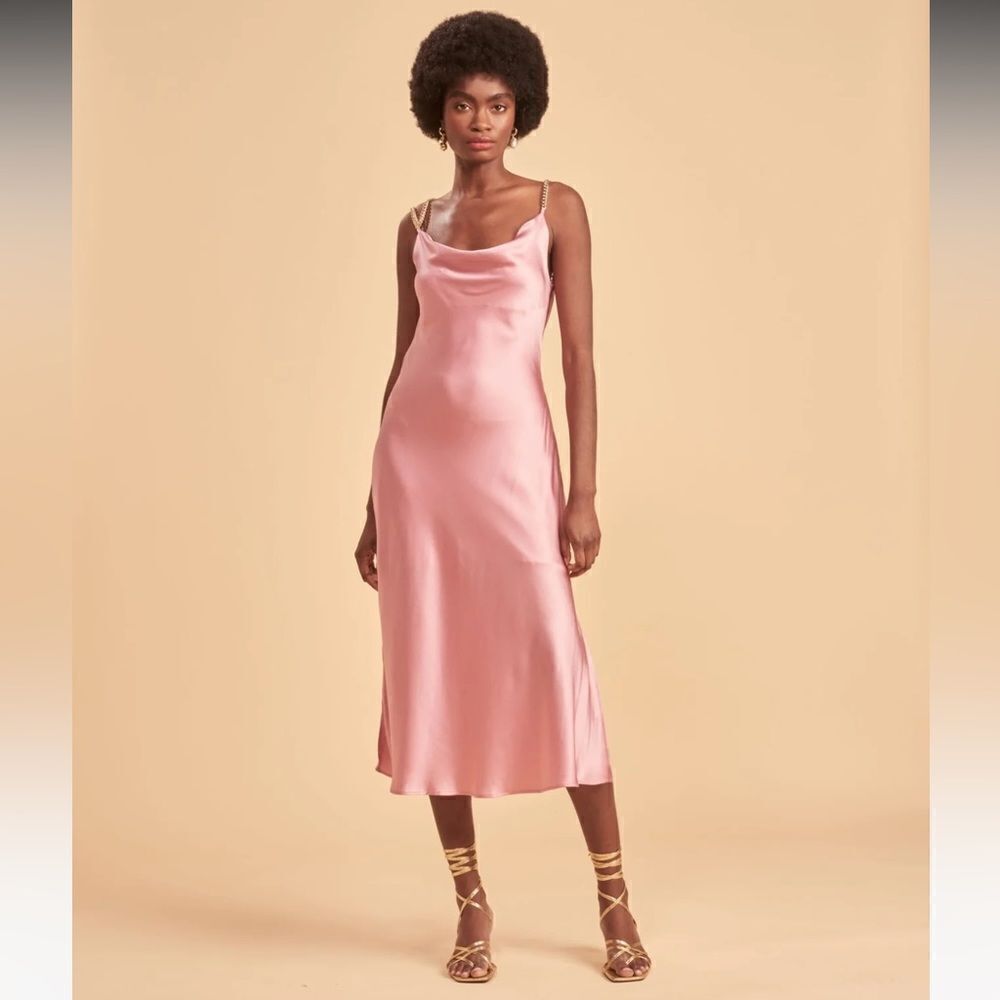 REVOLVE Aiifos Talia Dress in Rose NWT